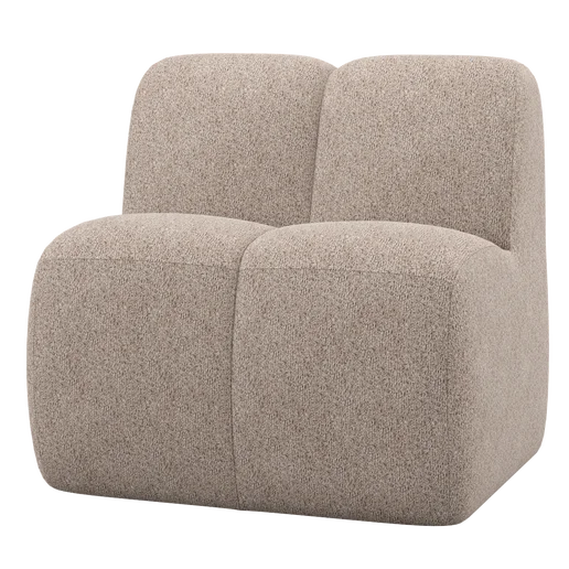 Bank Vessie chenille beige 84 cm 84 cm