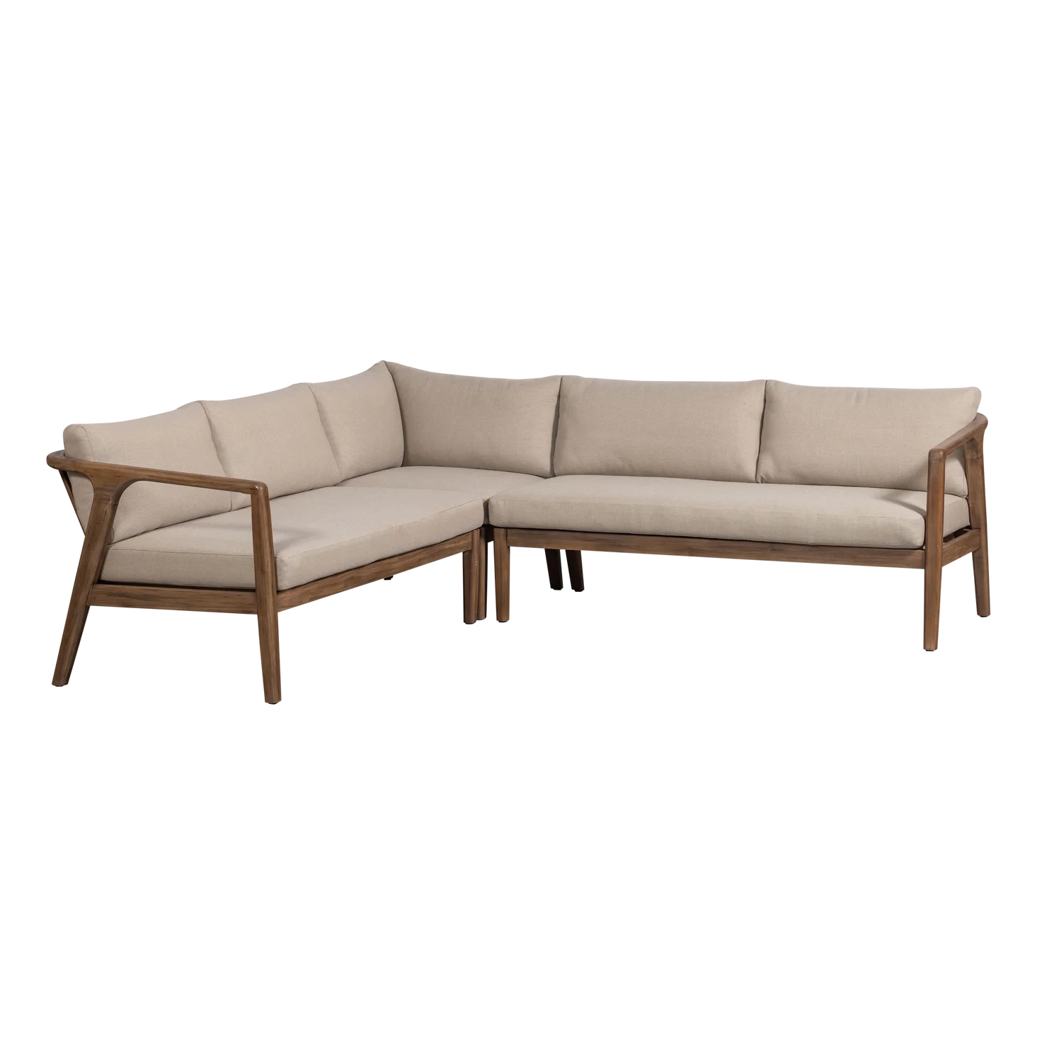 Loungeset acacia naturel