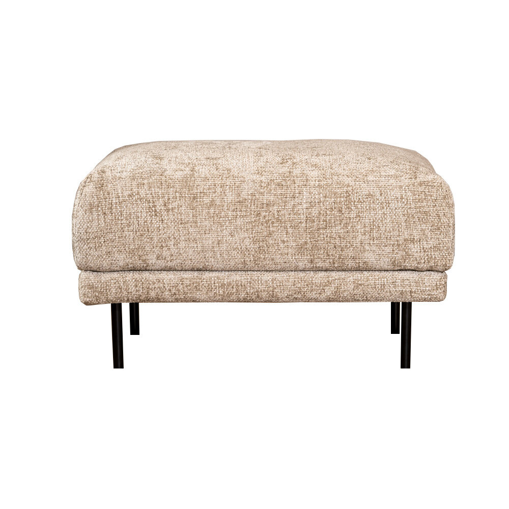 Poef chenille taupe 90 cm