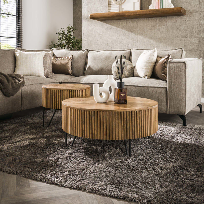 Salontafel rond set van 2 9