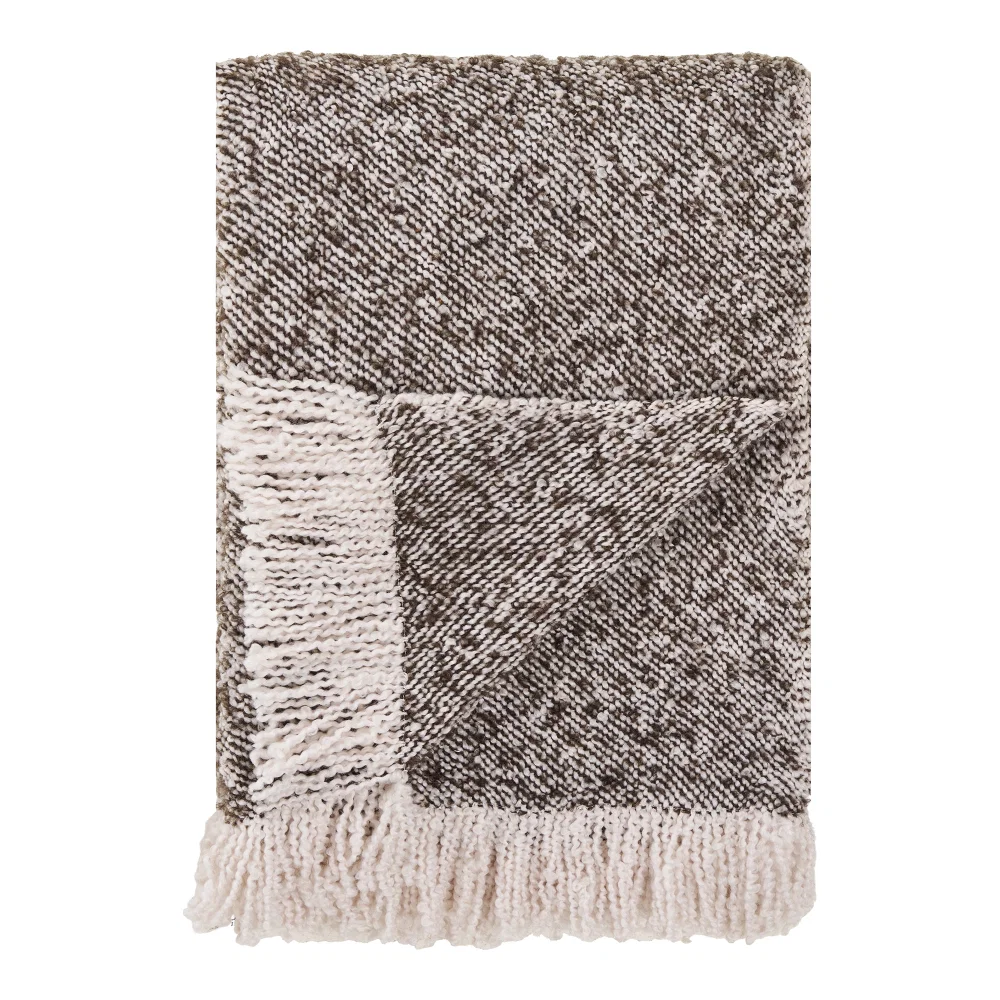 Plaid polyester beige 130 cm