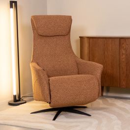Fauteuil royal bouclé coral 251 74 cm