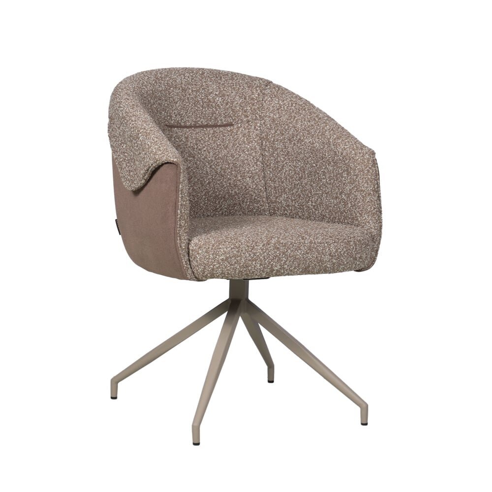 Stoel polypropyleen polyester bruin