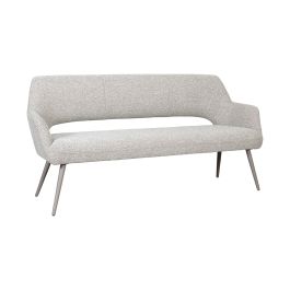 Bankje royal bouclé naturel 110 220 cm