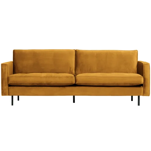 Bank Halsien polyester geel 5-zits 230 cm