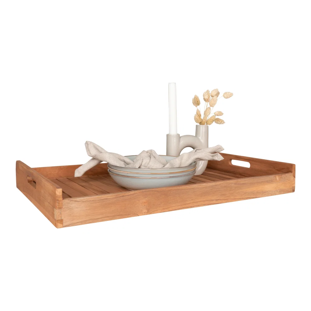 Decoratie Palan teak naturel