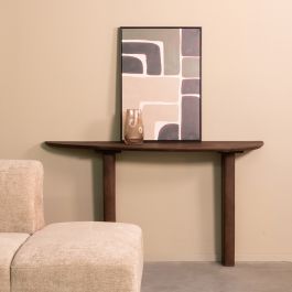 Bijzettafel mangohout espresso 135 cm