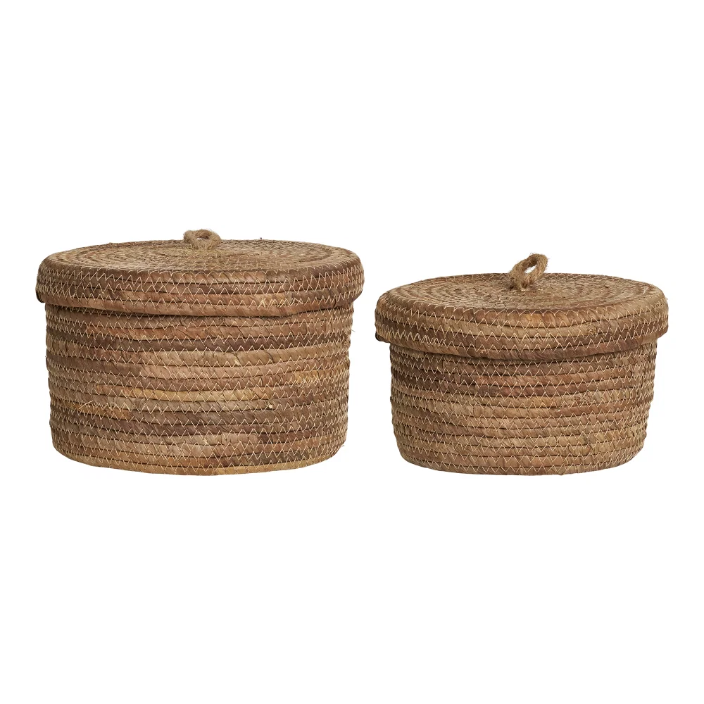 Mand Zella banana leaves naturel 21 cm