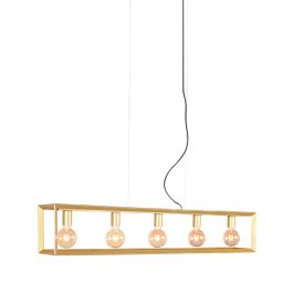 Hanglamp Palio metaal antiek goud 120 cm