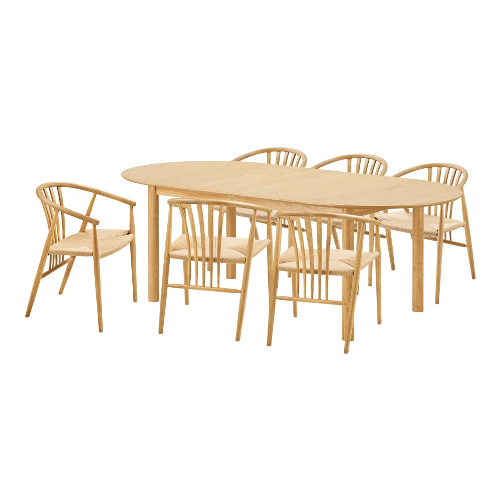 Eethoek Halto eiken hout naturel