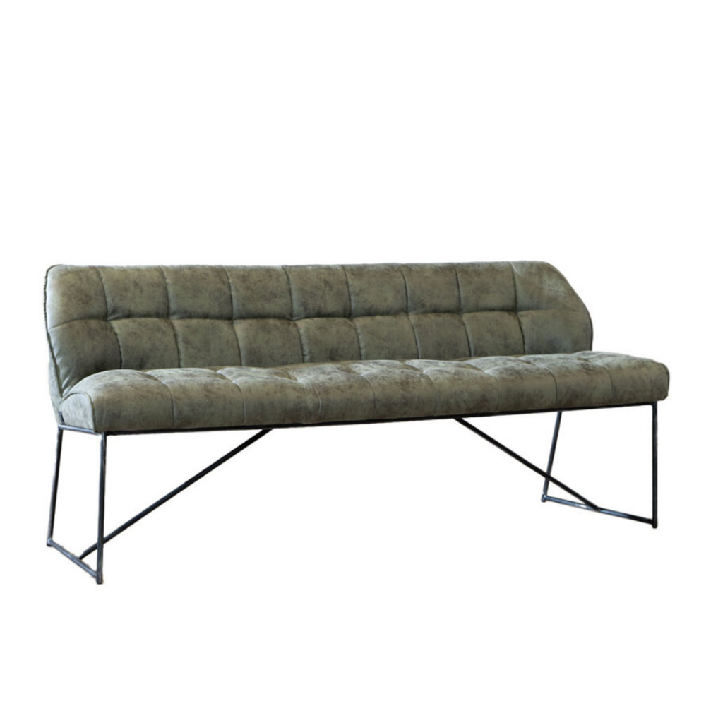 Bankje microvezel groen 155 cm