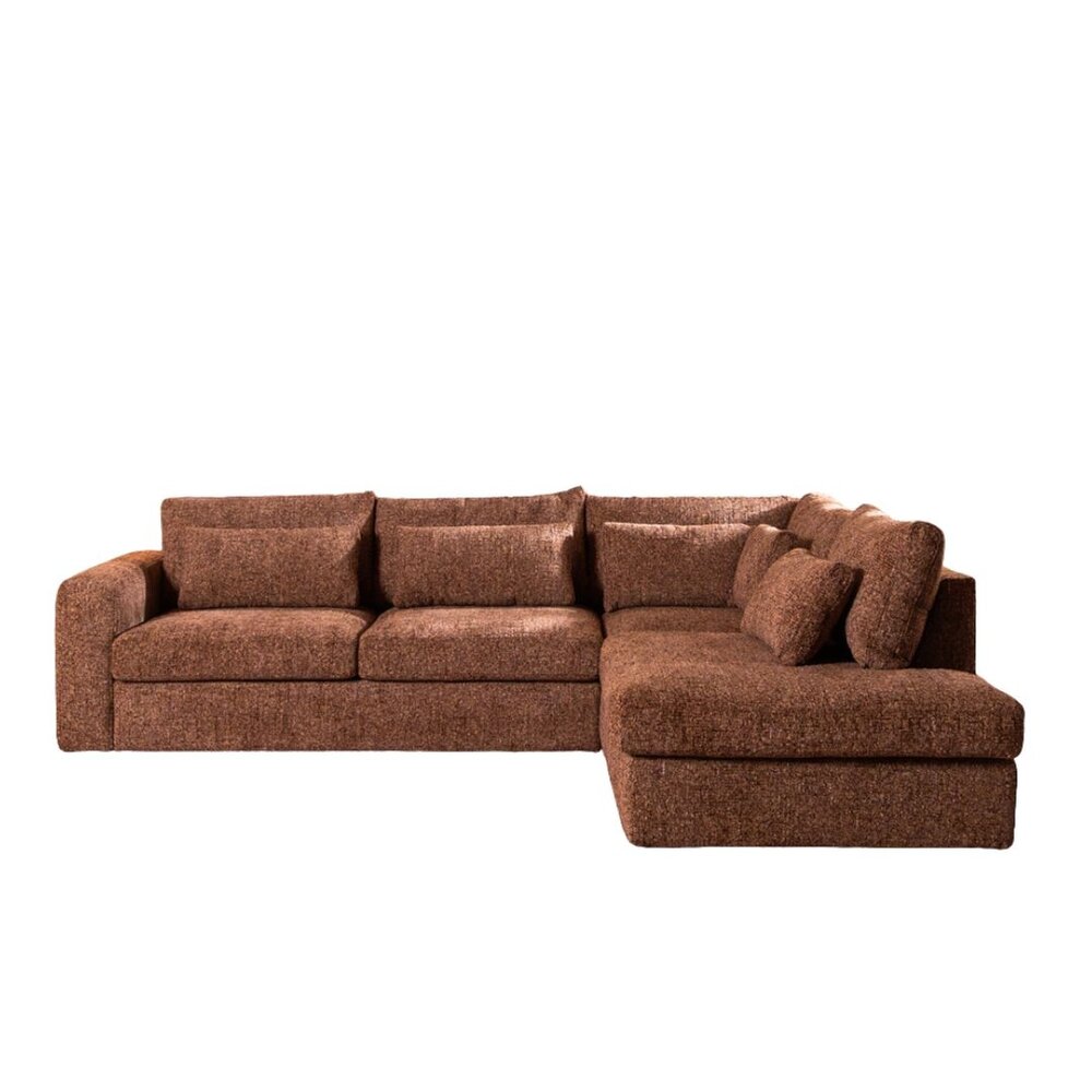 Hoekbank miscanto 80 warm rood rechts