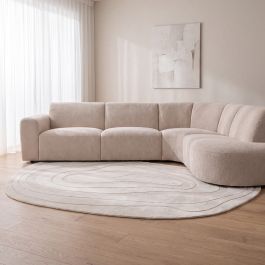 Vloerkleed polyester ivoor 10
