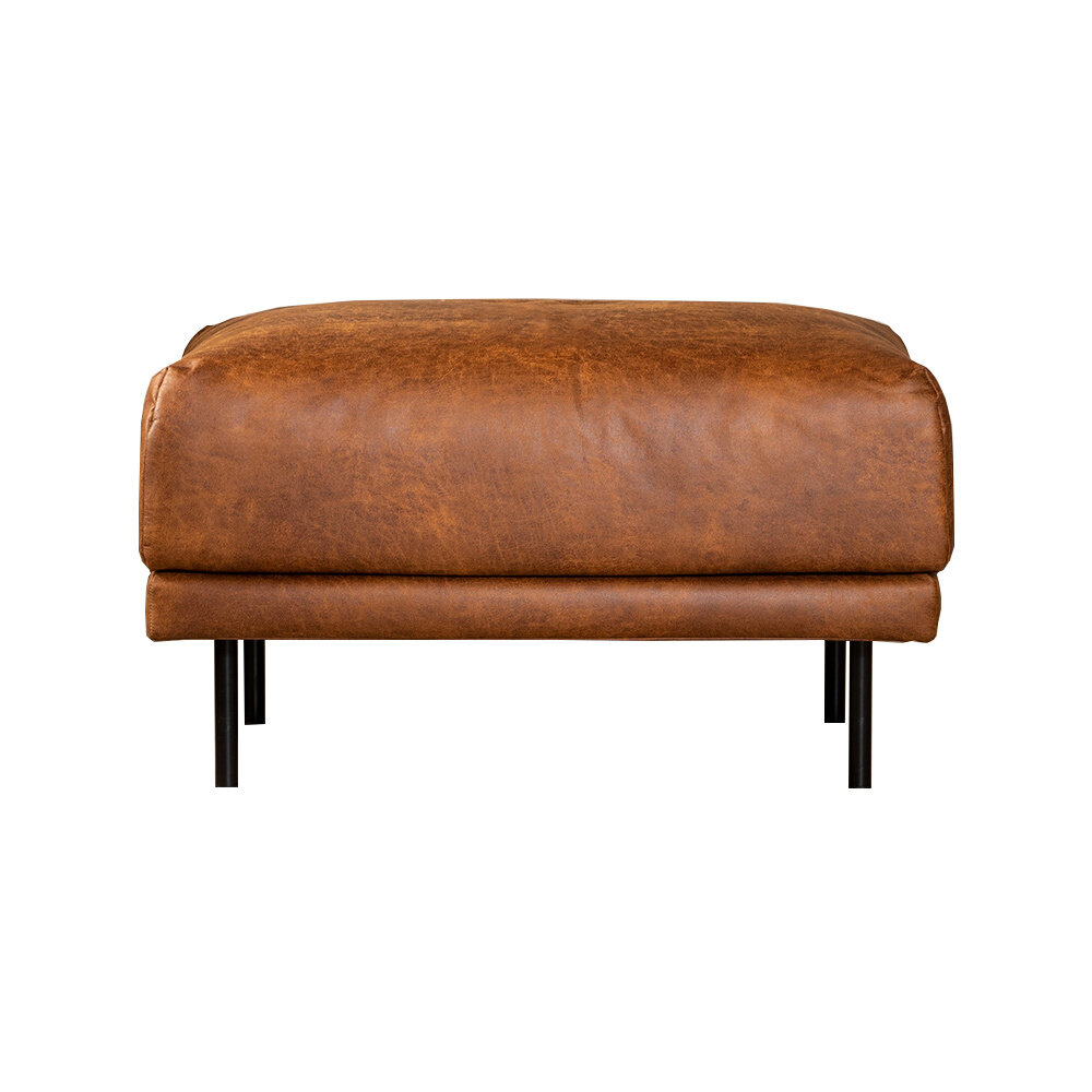 Poef eco-leer cognac 90 cm