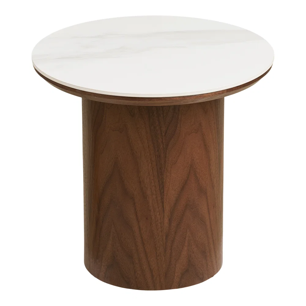 Bijzettafel Zanmi MDF wit 40 cm