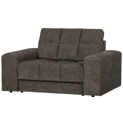 Bank Lanriel polyester grijs 136 cm