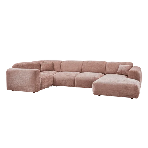 Hoekbank taupe links