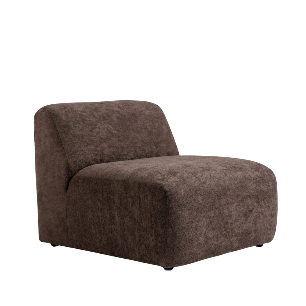 Fauteuil chenille bruin
