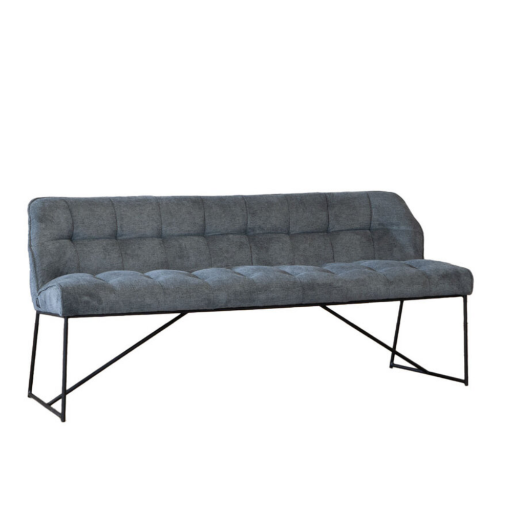 Bankje polyester antraciet 155 cm