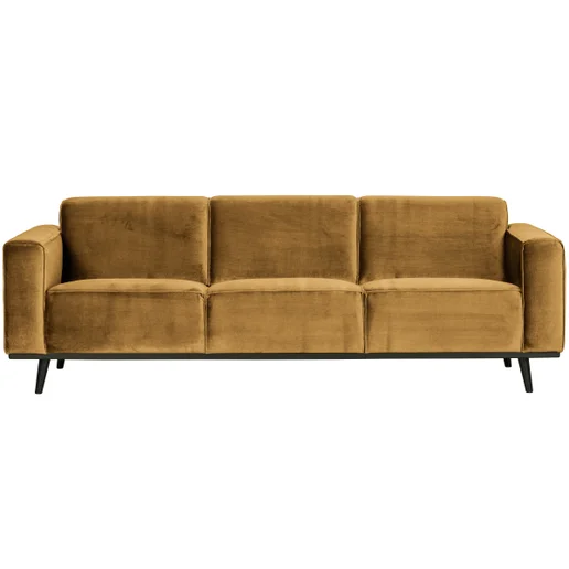 Bank Branael polyester geel 3-zits 230 cm