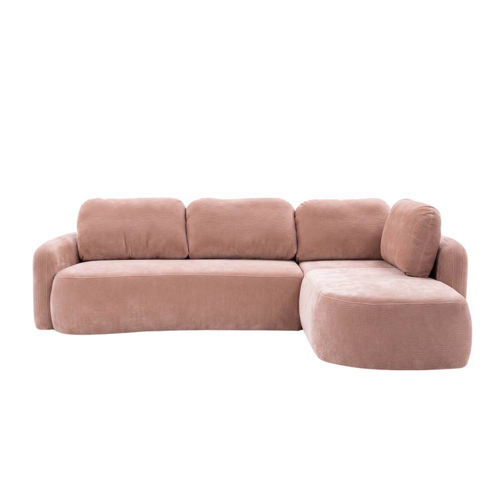 Hoekbank Fenro ja roze rechts
