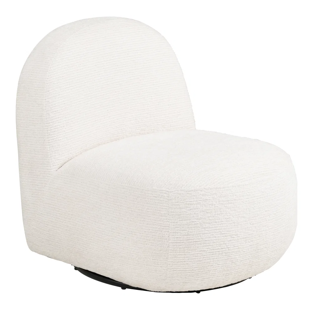 Fauteuil Norel metaal gebroken wit