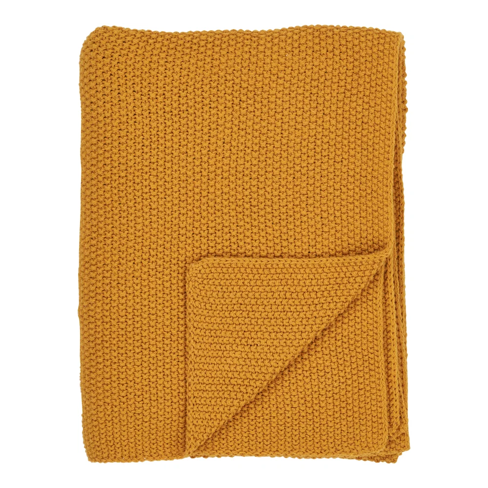 Plaid Fenon recycled katoen ocher