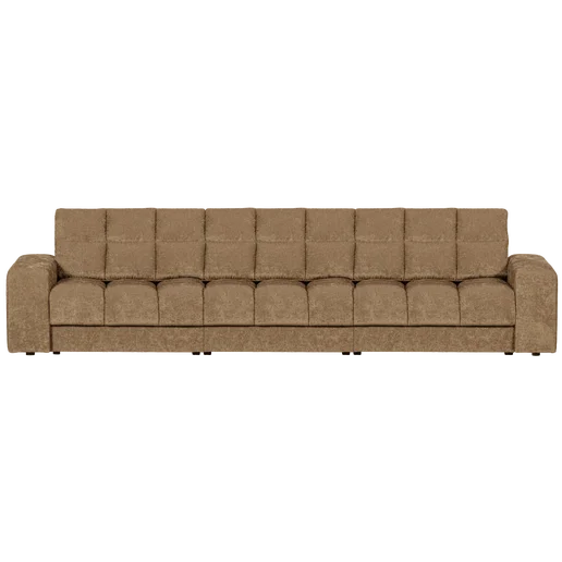 Bank Kalveto polyester naturel 3-zits 316 cm