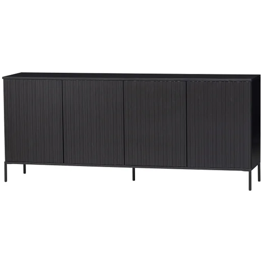 Dressoir zwart 200 cm 200 cm