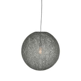 Hanglamp vlas grijs 30 cm