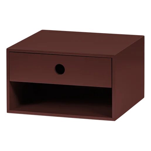 Nachtkastje MDF rood