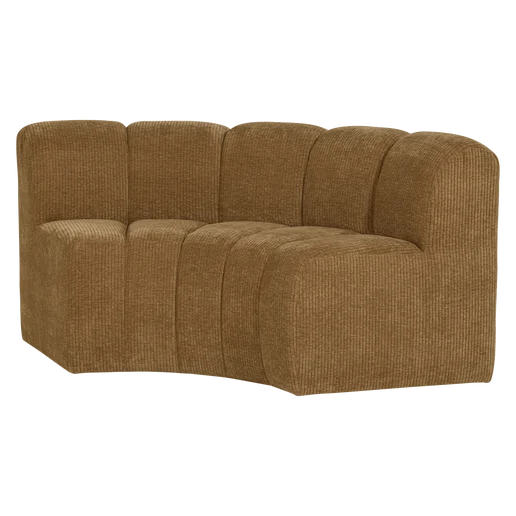 Bank ribstof geel 152 cm