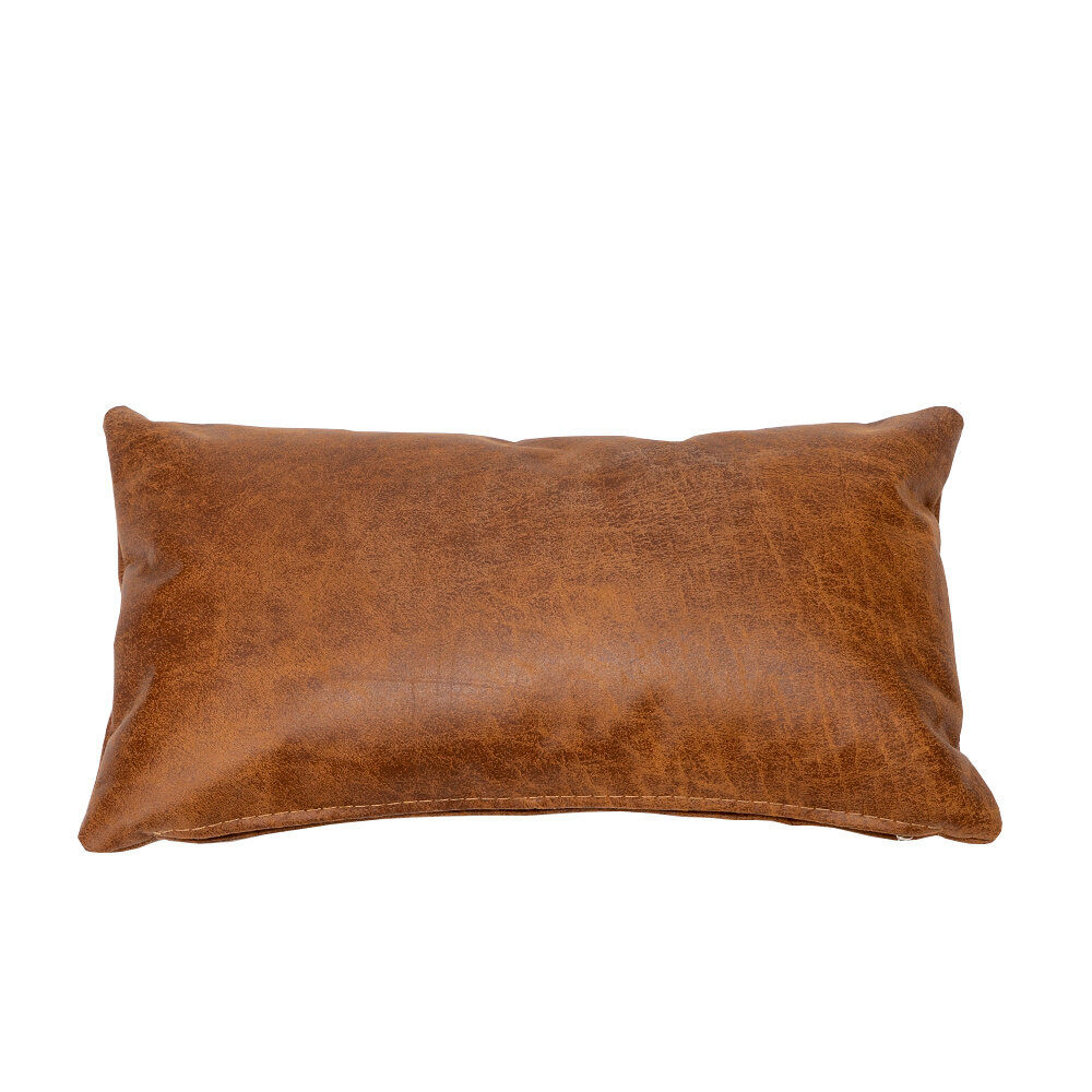 Kussen eco leer cognac 25 × 45 cm