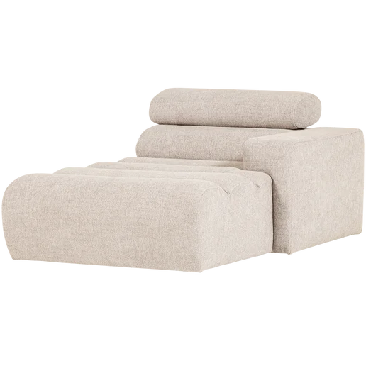 Chaise longue naturel rechts 109 cm