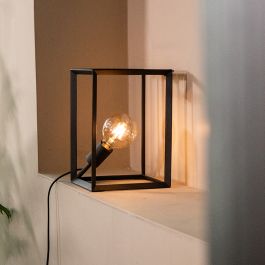 Tafellamp metaal zwart 20 × 31 cm hoog