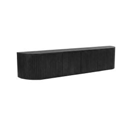 Tv-meubel mangohout zwart 190 cm