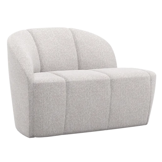 Bankje beige 2-zits links 112 cm
