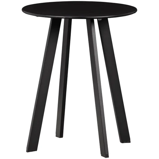 Bijzettafel ijzer zwart Ø40 cm