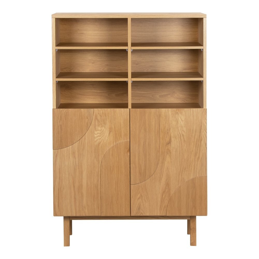 Kast MDF + eikenfineer blank eiken 90 × 140 cm