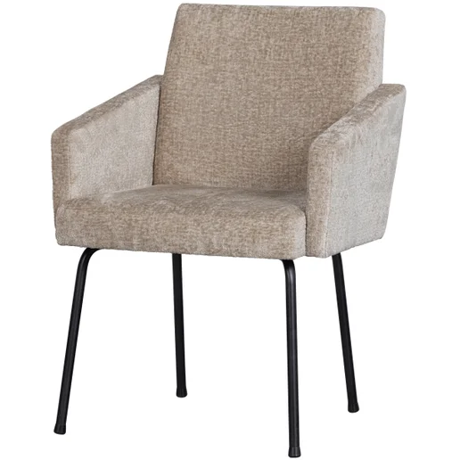 Eetkamerstoel polyester naturel 4