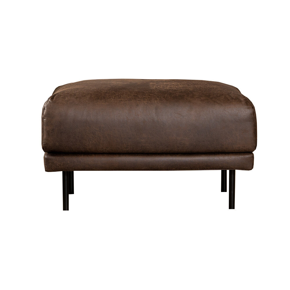 Poef Brato eco-leer bruin