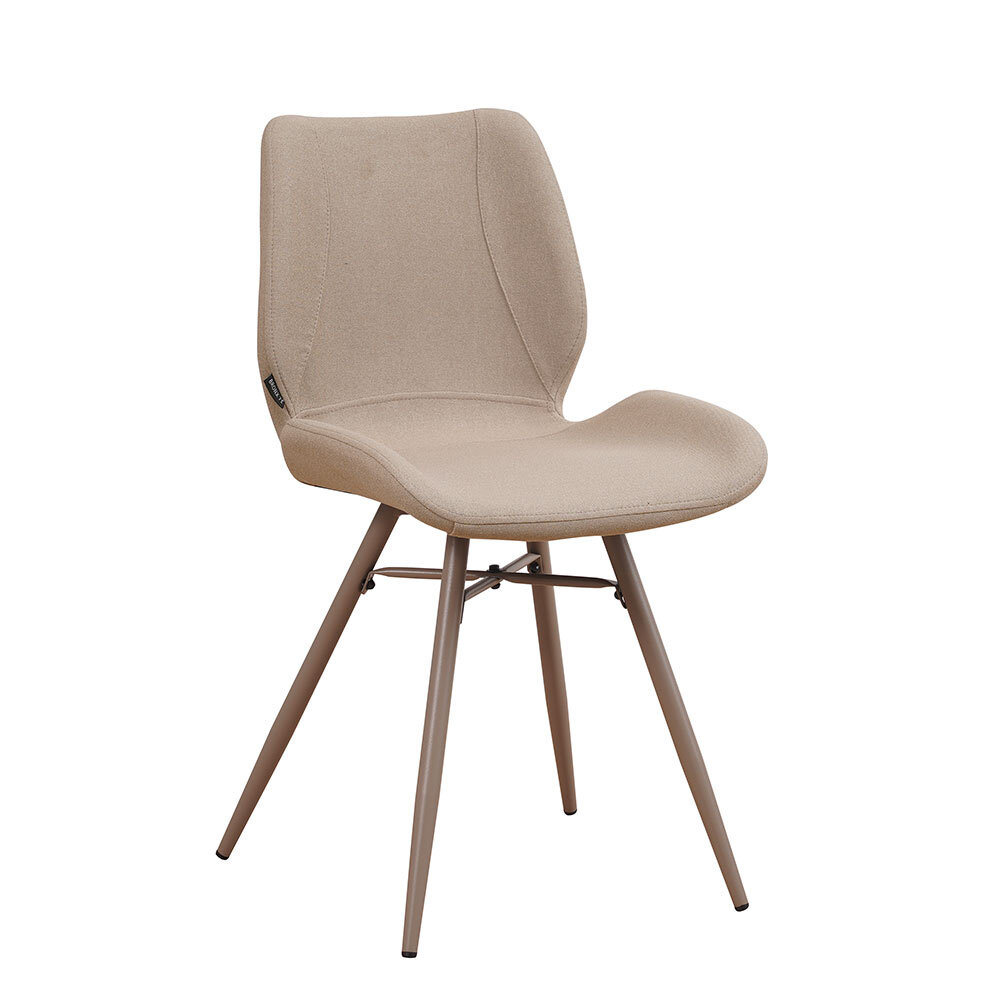Stoel gerecycled polyester taupe 47 cm
