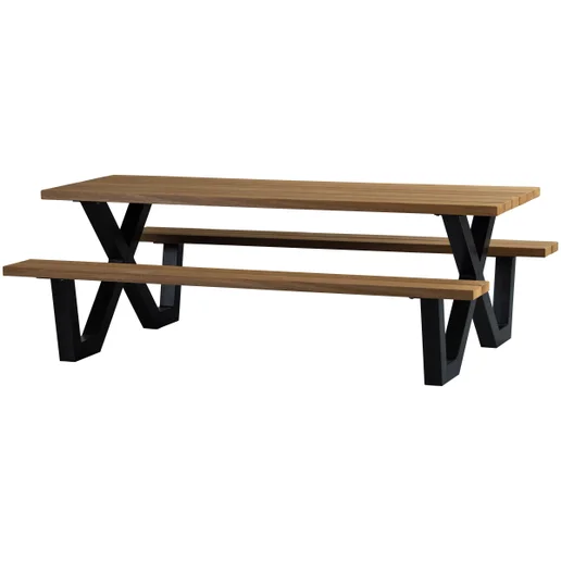 Tuintafel hout naturel