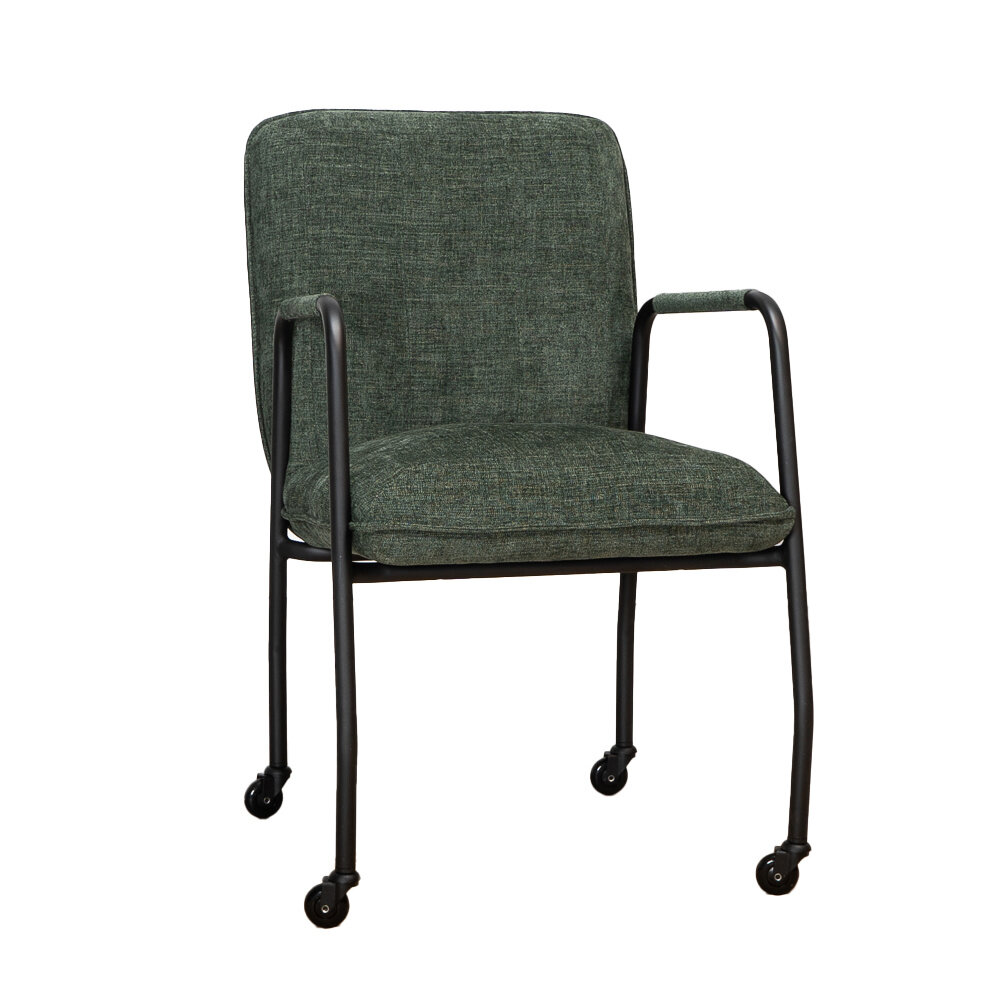 Stoel polyester donkergroen
