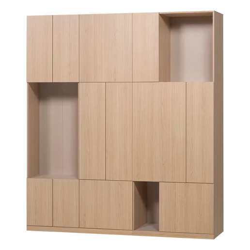 Kast spaanplaat naturel 188 cm