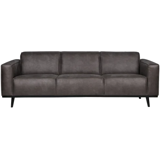 Bank polyester antraciet 3-zits 230 cm
