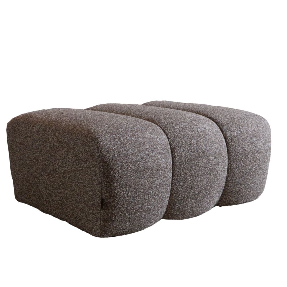 Poef Halia bouclé bruin 93 cm