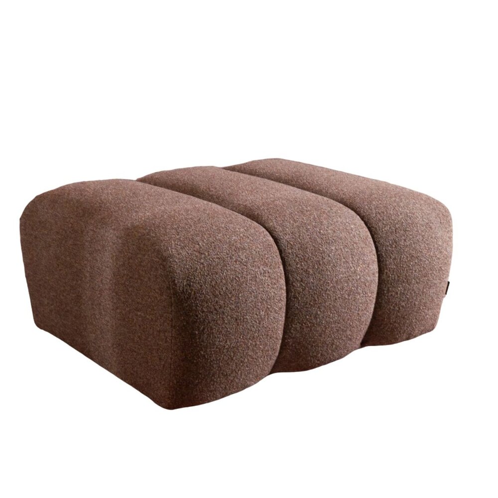 Poef Halon bouclé rood 93 cm