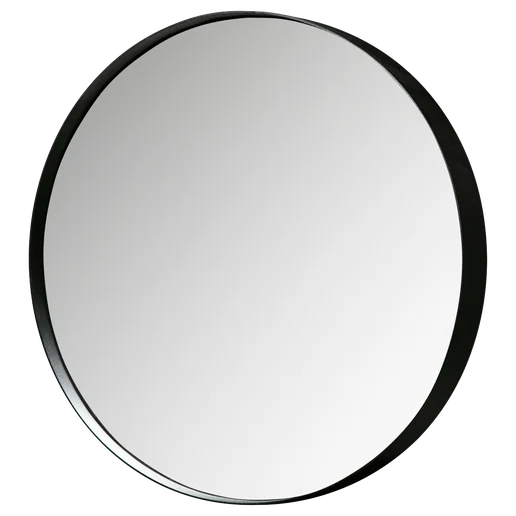 Spiegel zwart Ø50 cm