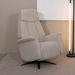 Fauteuil royal bouclé naturel 110